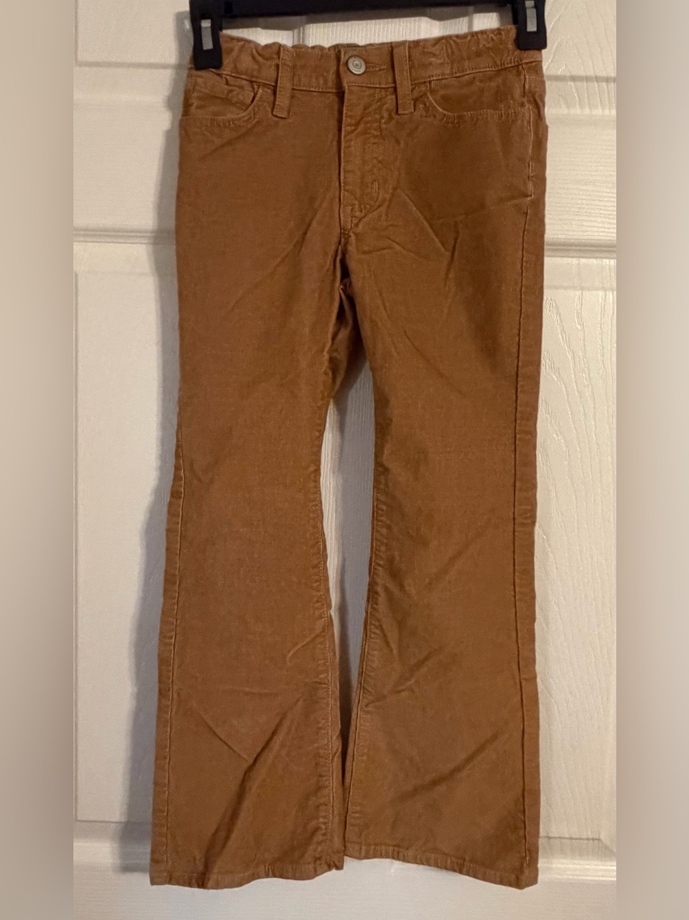Old Navy Girls Corduroy High Rise Flare Size 8 Graham Color Adjustable Waist